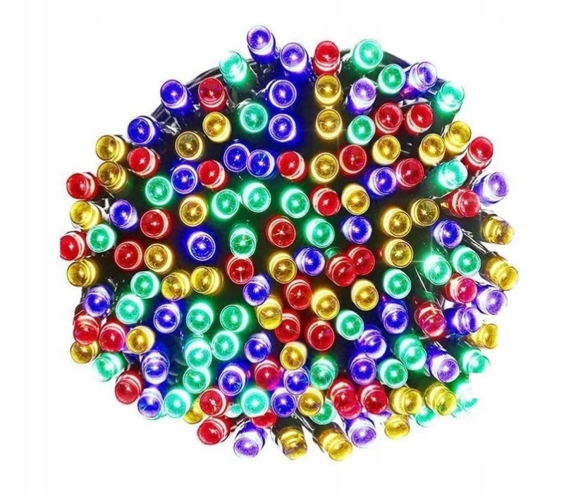 ZEWNĘTRZNE LAMPKI CHOINKOWE 500 LED KOLOROWE