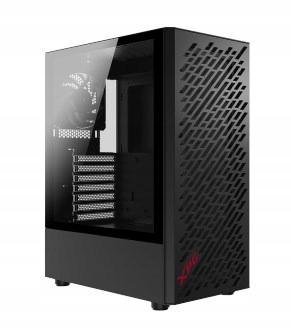 Adata Xpg Valor Air Atx Midi Tower czarny szkło hartowane