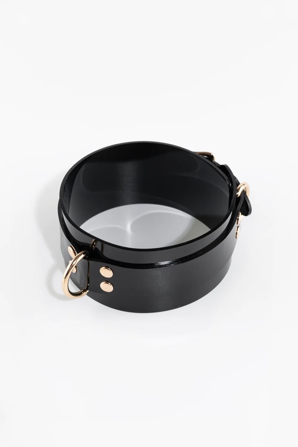 Stylowy Naszyjnik Choker D-ring Obroża BDSM