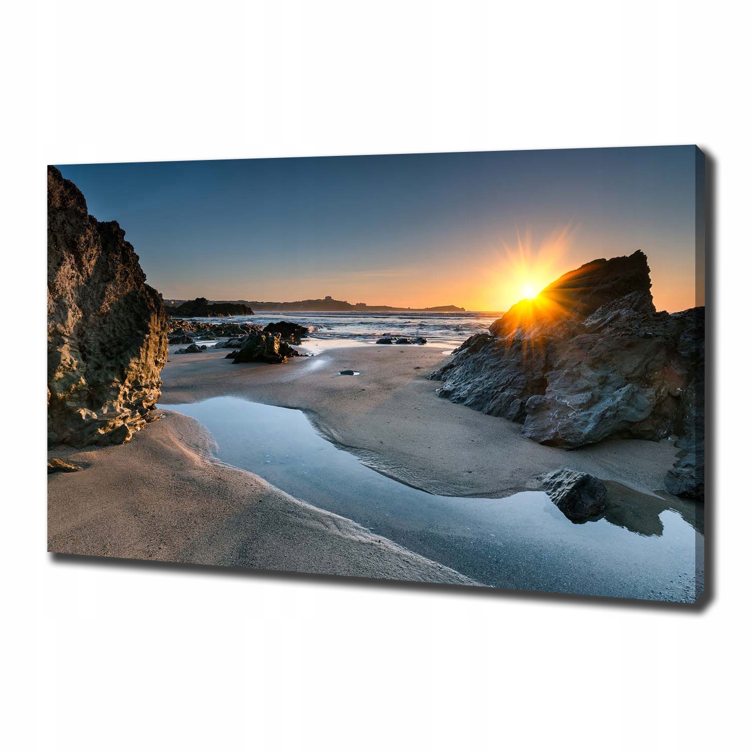 

Foto obraz na płótnie Skały na plaży 100x70 cm