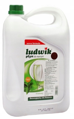 Płyn do mycia naczyń Ludwik 5 litrów miętowy