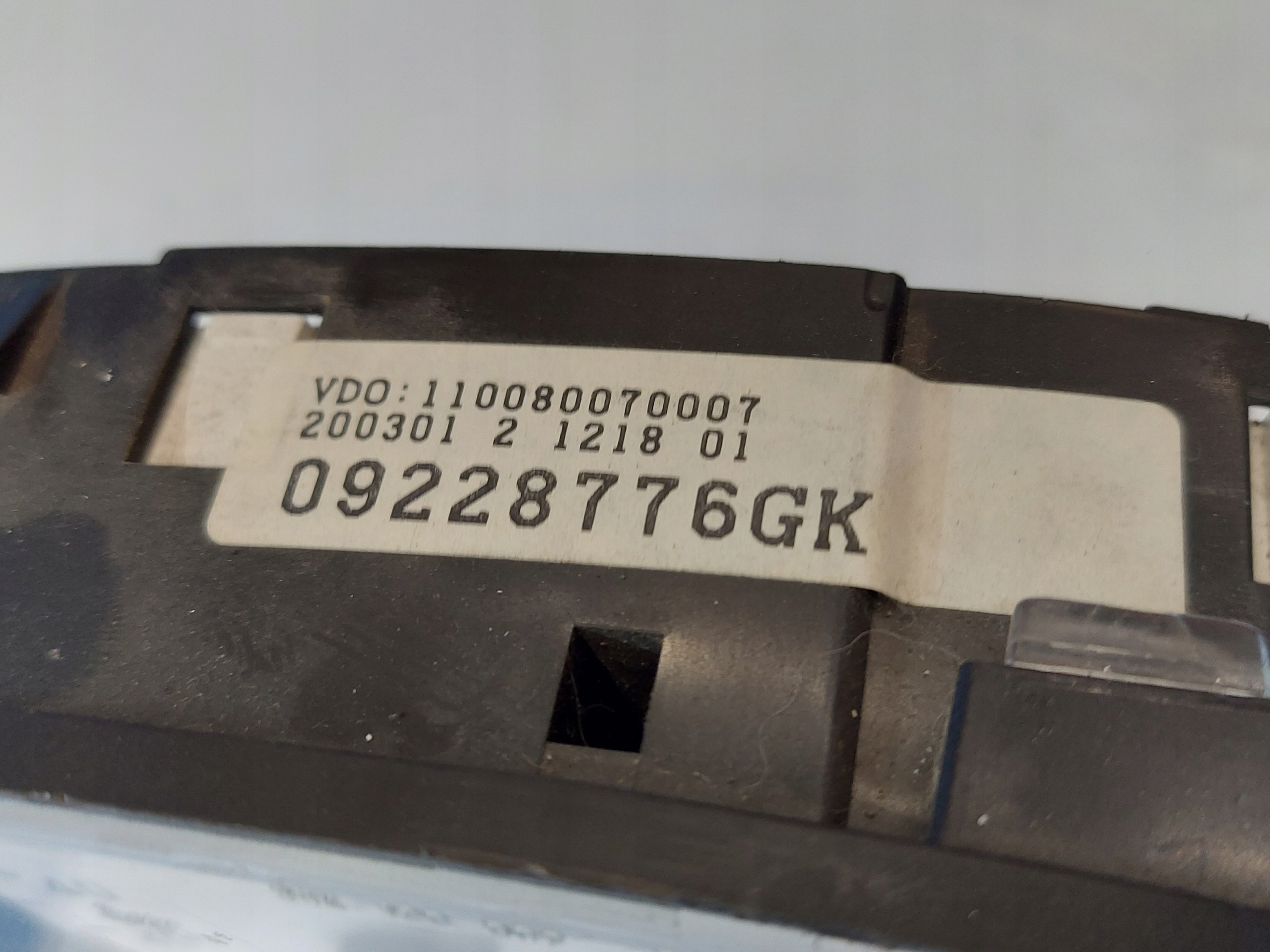 dials clock ASTRA G 2.2 B 09228776GK