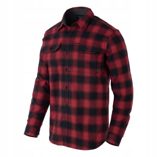 Koszula Helikon GreyMan Shirt Coral Crimson Checkered M