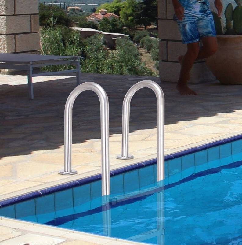 Drabinka basenowa Costway 3 stopni 132 cm Wysokość produktu 132 cm