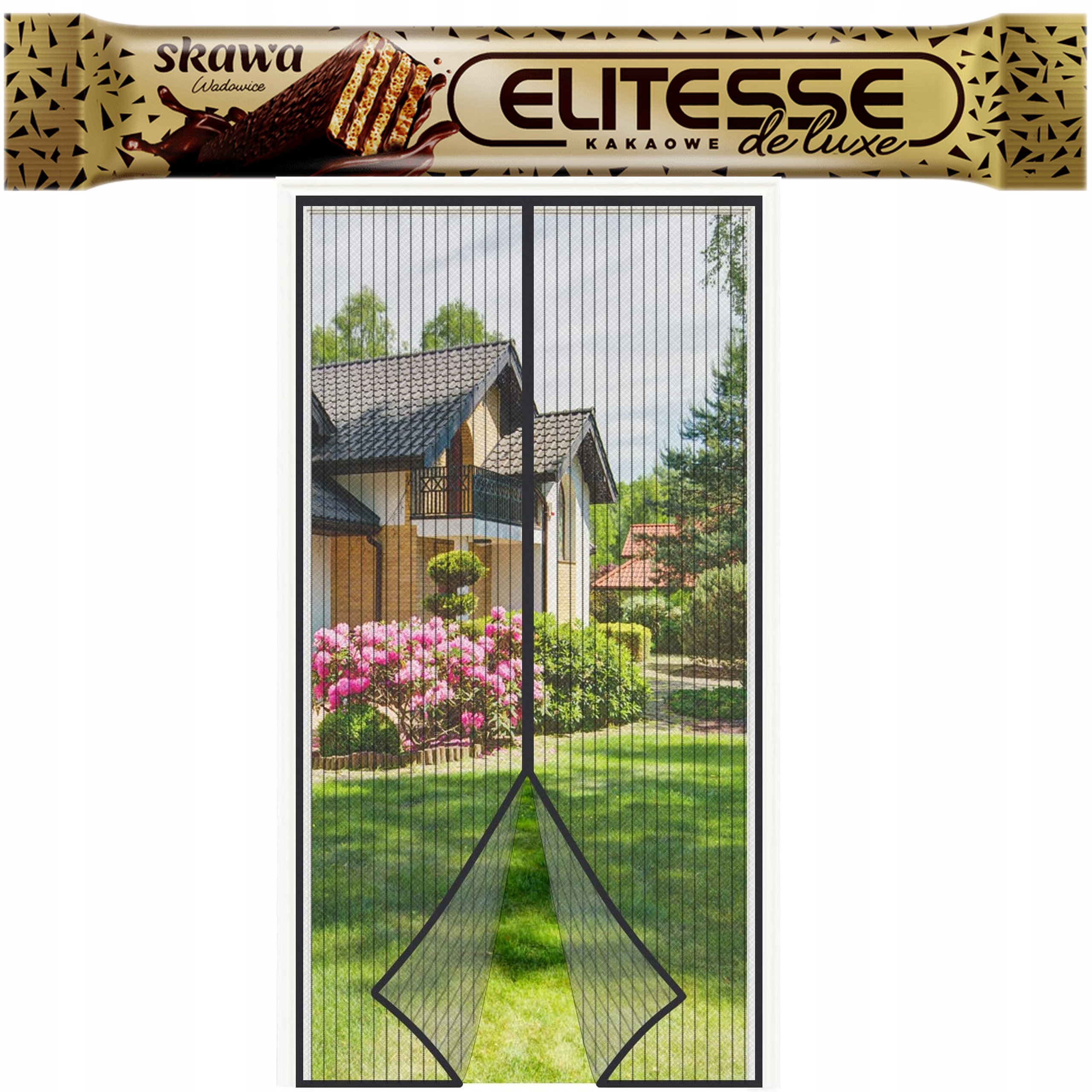 Magnetická moskytiéra na dveře a okna 95x210 cm, černá 4UMOR