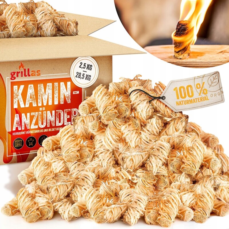 Grilovací Bio Podpalovač Do Krbu A Grilu 5 Kg Holzwolle Eko