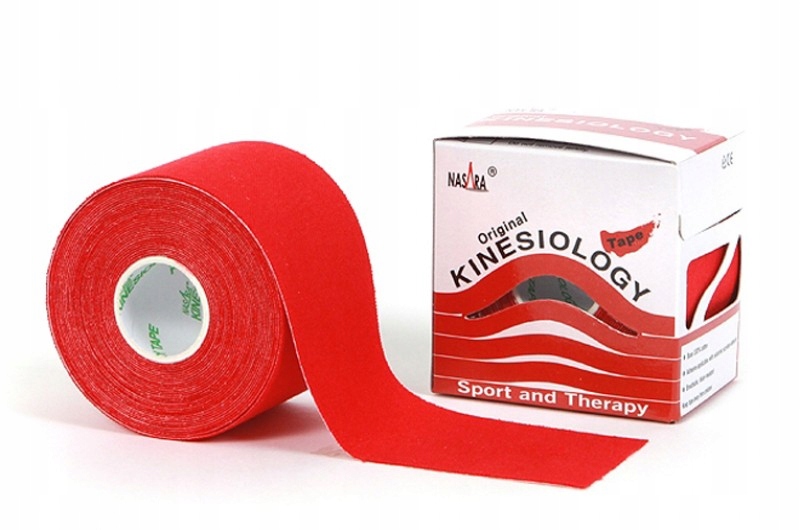 PLASTRY KINESIOLOGY TAPE NASARA CZERWONY