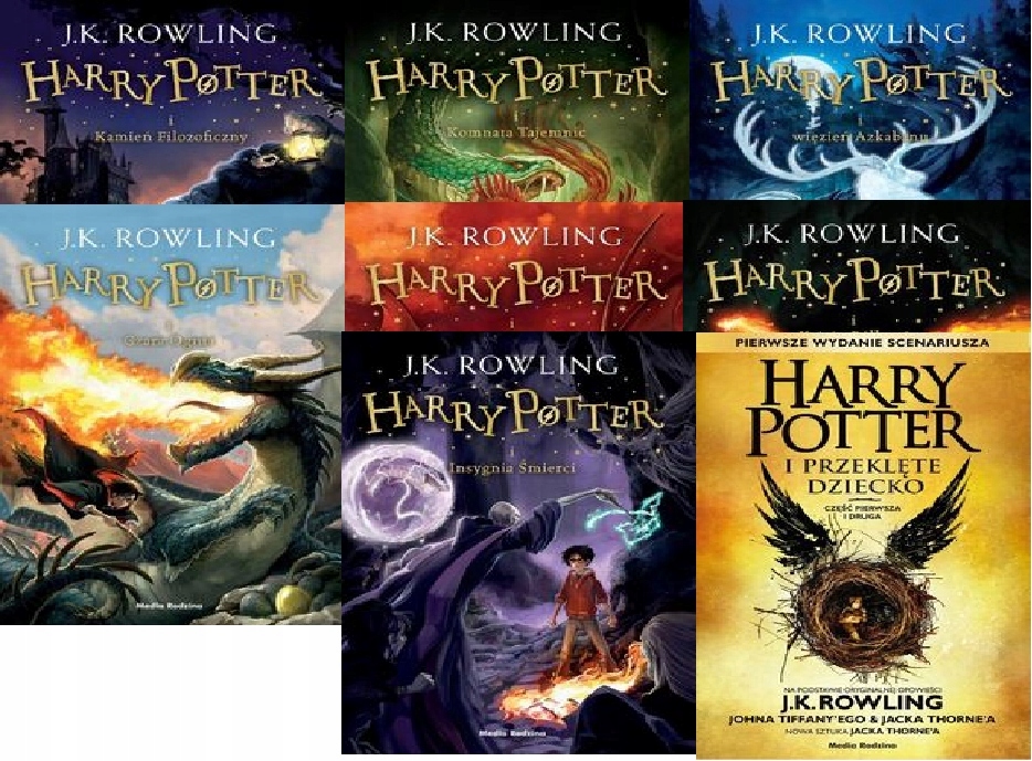Harry Potter Rowling 1-8 tw.