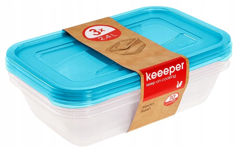 

Keeeper 3x pojemnik na żywności Fresh 3x 2,4 L