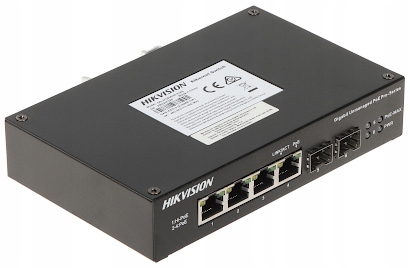 Hikvision Digital Technology DS-3T0506HP-E/HS łącza sieciowe Nie zarządzany Gigabit Ethernet (10/100/1000) Obsługa PoE Czarny