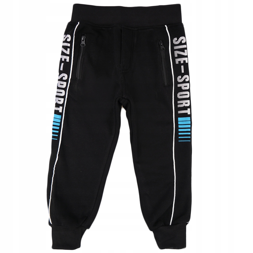 

Ocieplane czarne Spodnie n. Size Sport 122/128