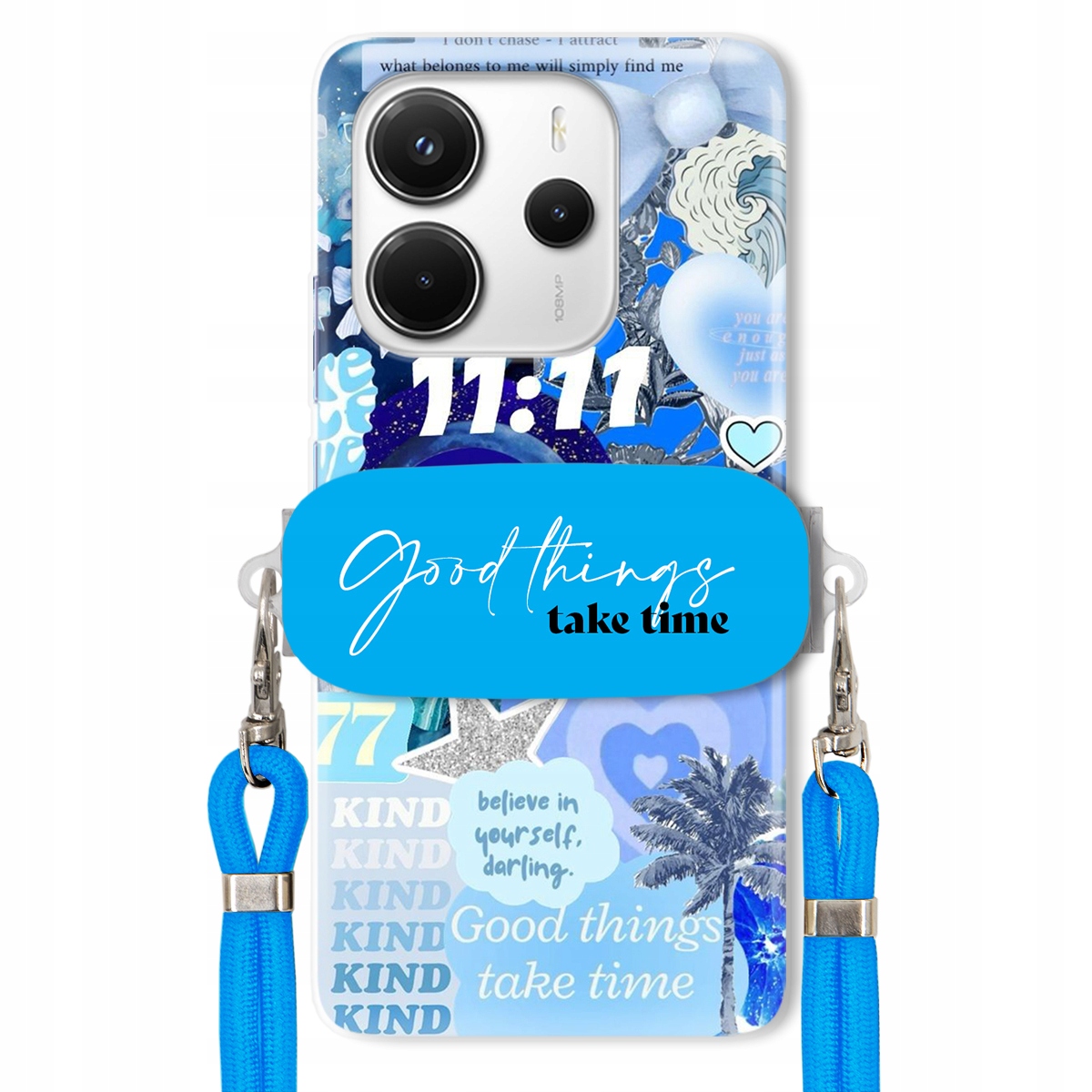 Puzdro pre Xiaomi Redmi Note 14 4G Držiak na vodítko Crossbody Good Things Sea