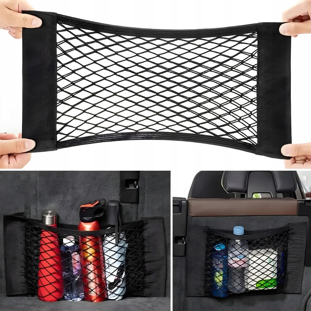 DUŻY ORGANIZER SIATKA KIESZEŃ DO BAGAŻNIKA AUTA SAMOCHODOWA NA MOCNY RZEP Producent inny