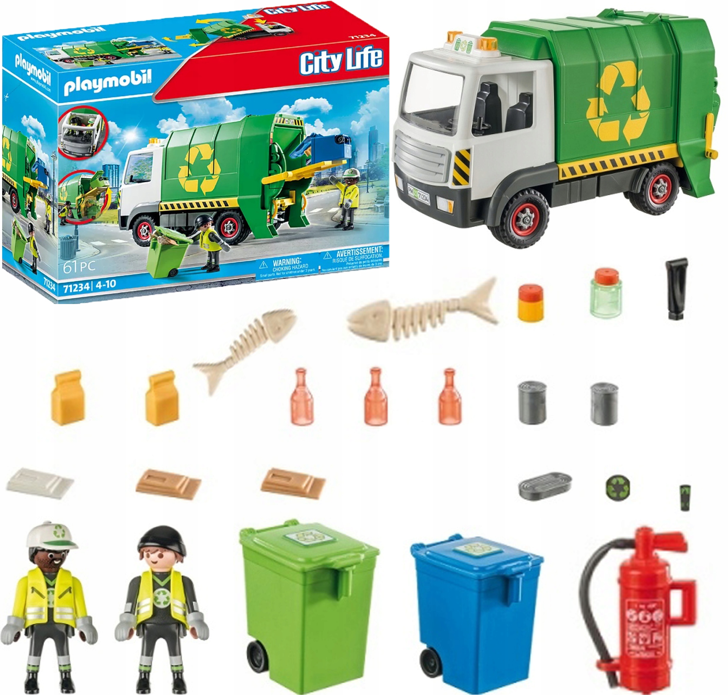 

Playmobil Samochód Śmieciarka Auto Pojazd Klocki