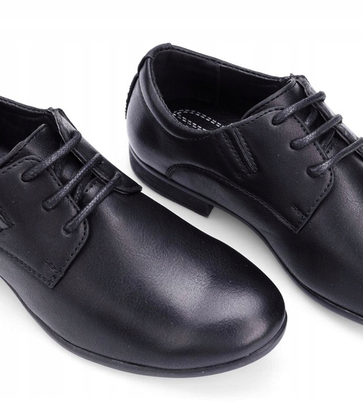 PÓŁBUTY KOMUNIA CHŁOPAK PANTOFELE MATOWE Czarne 36 Marka Inna marka