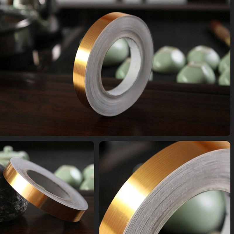 TAŚMA OZDOBNA SAMOPRZYLEPNA ZŁOTA KLEJĄCA TASIEMKA PASMANTERIA 2 cm x 50 m Kod producenta TAŚMA ZŁOTA 50m