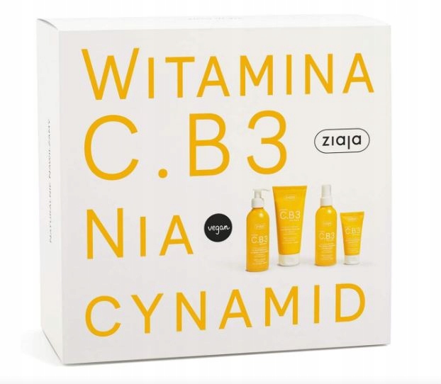 ZIAJA ZESTAW NIACYYNAMID CB3 Z WITAMINĄ C