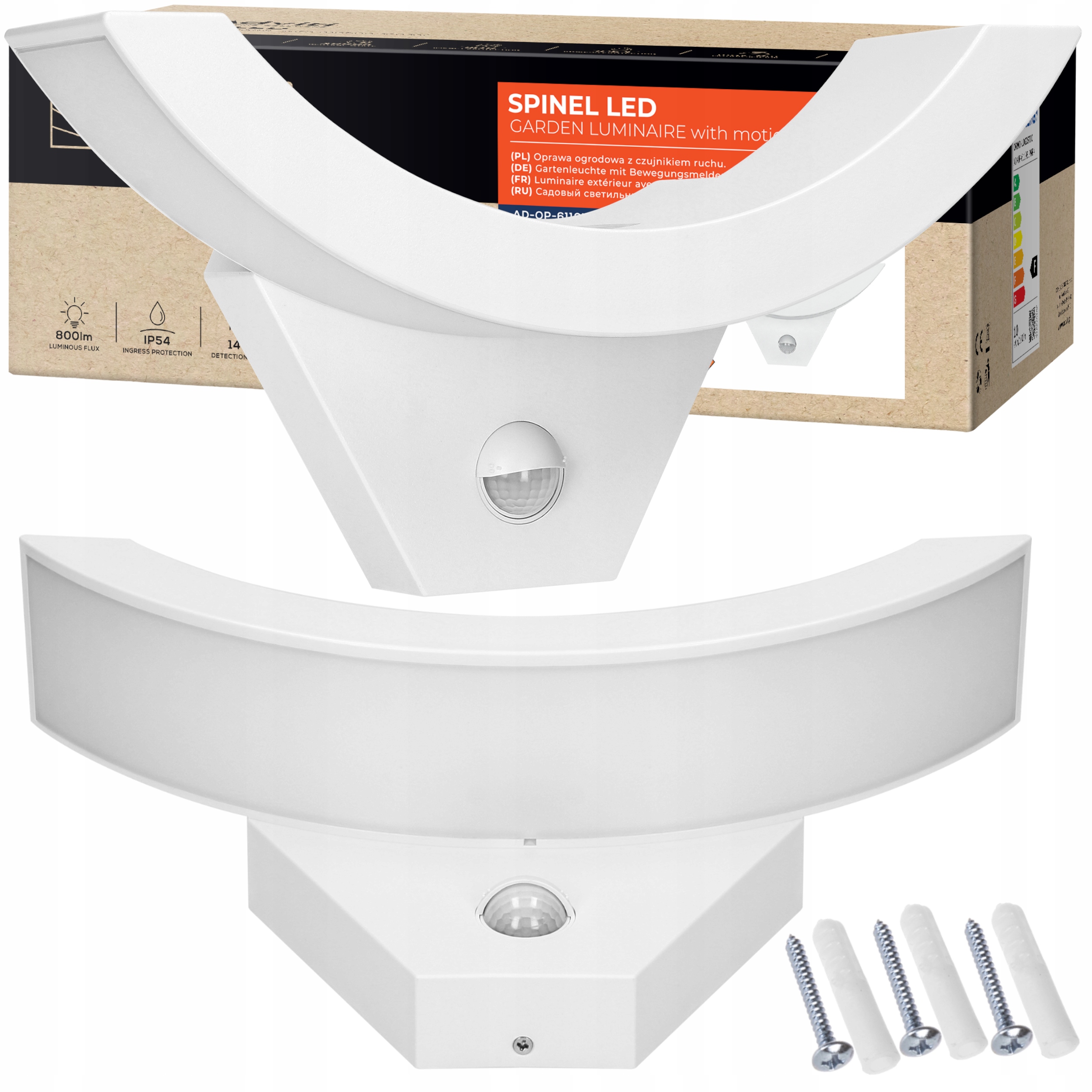 

Lampa Ścienna Led z Czujnikiem Ruchu Zmierzchu 20W