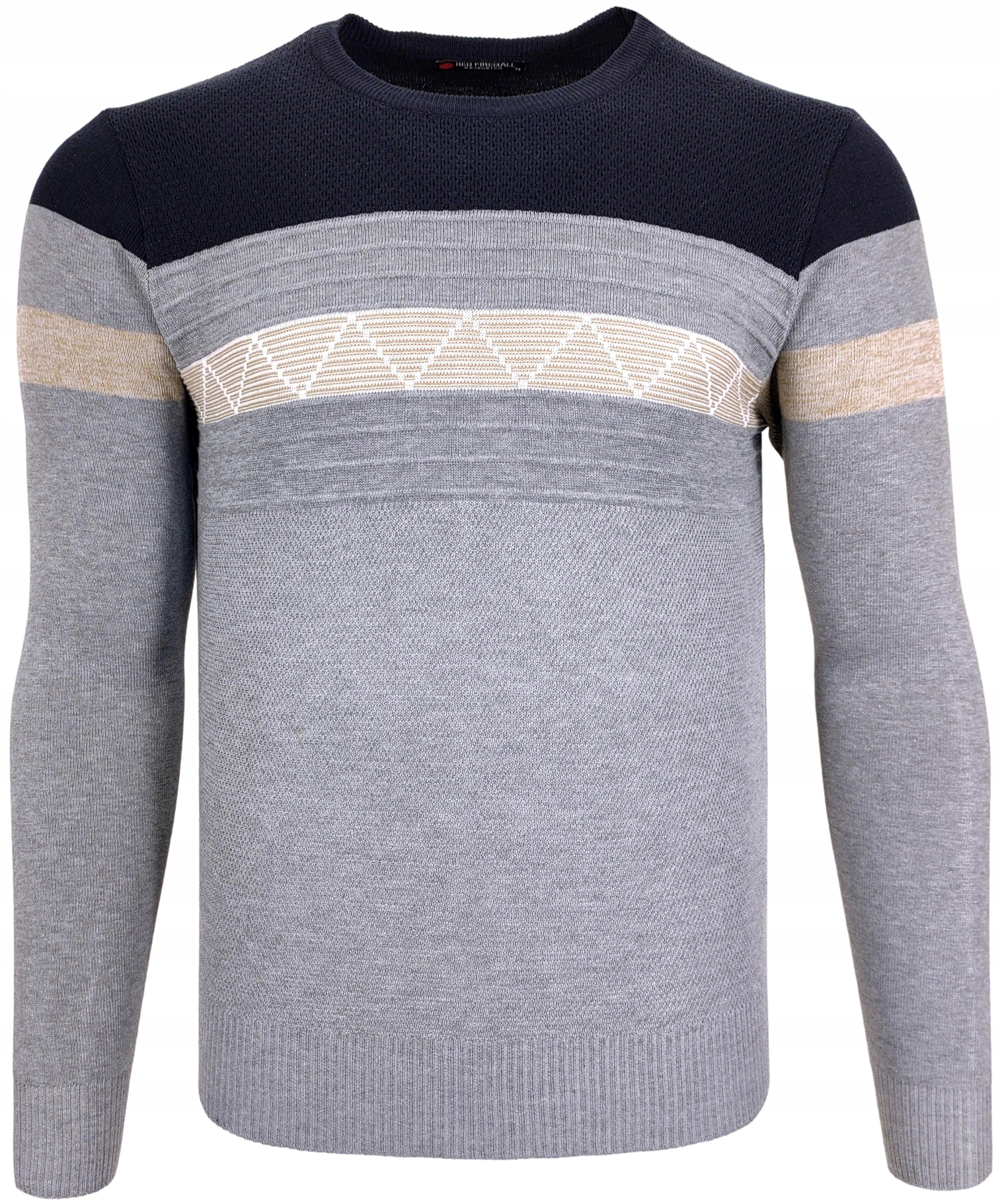

Sweter męski klasyczny szary O246 r. XL