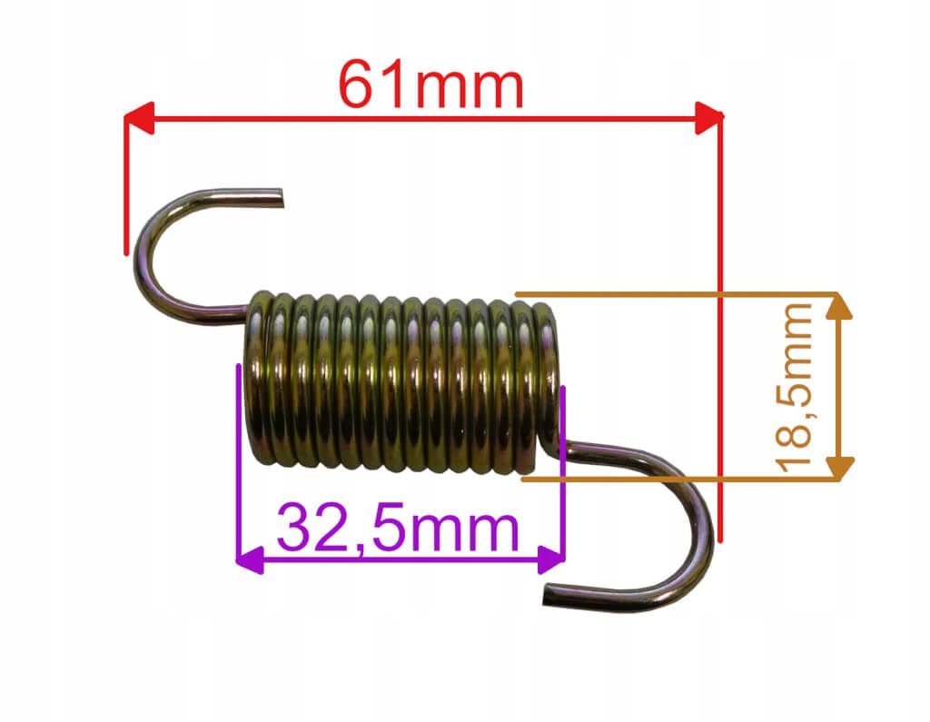 SPRĘŻYNA NAPĘDU KOSIARKI WORD WORLD GTM560 Typ regular (sprężyna)