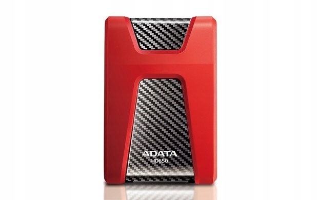 Dysk zewnętrzny Hdd Adata DashDrive Durable HD650 1TB czerwony
