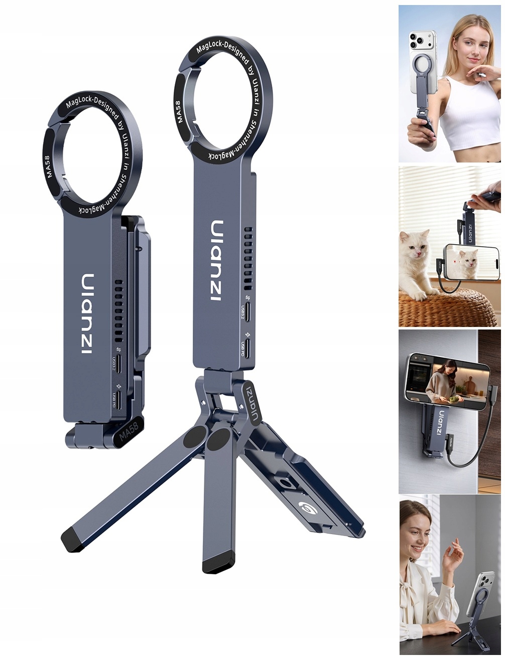 Uchwyt Stojak Statyw MagSafe Obudowa dysk Ssd 10Gbps Pd 100W do Telefonu