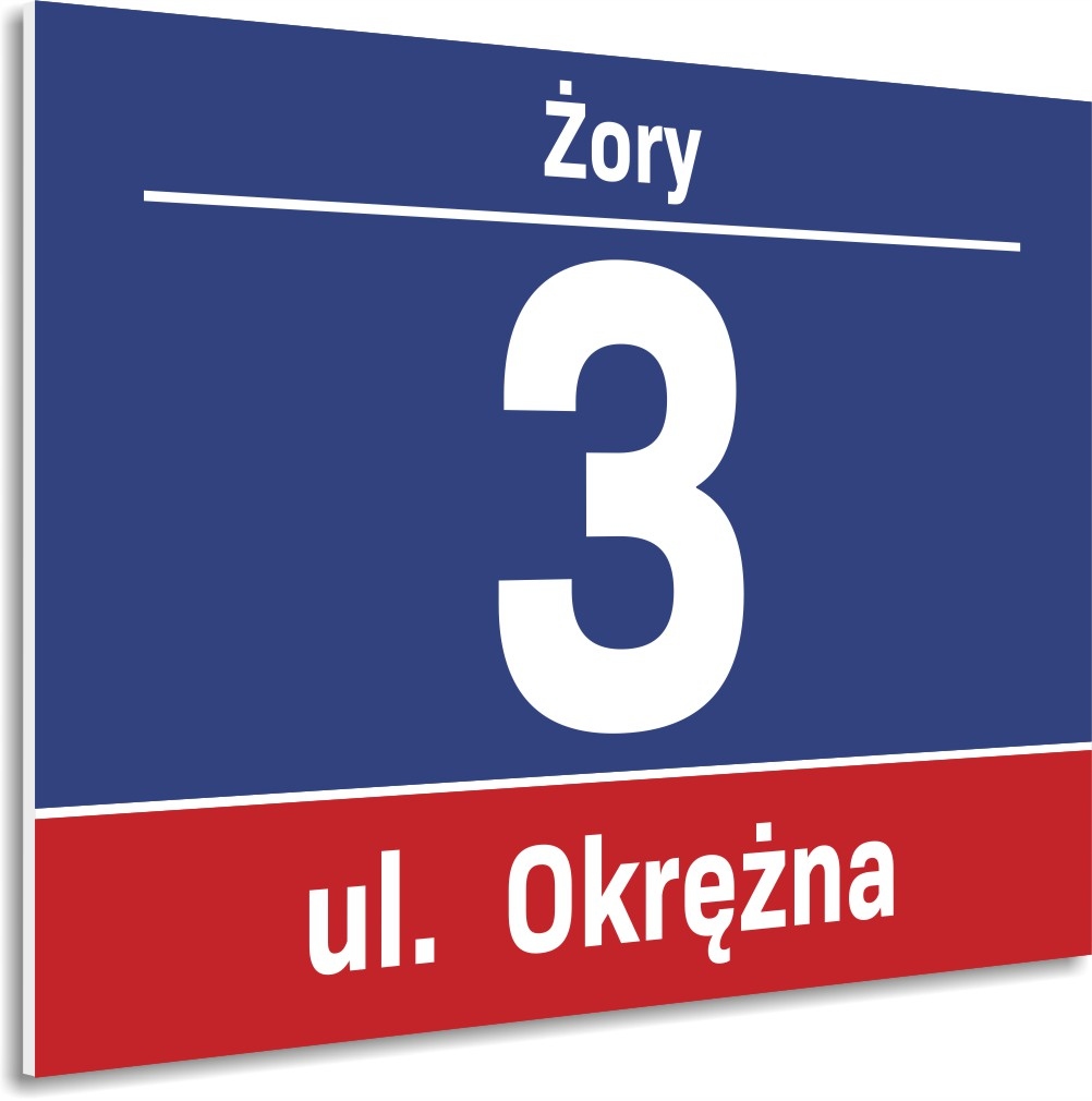 

tabliczka adresowa numer domu ulica miejscowość