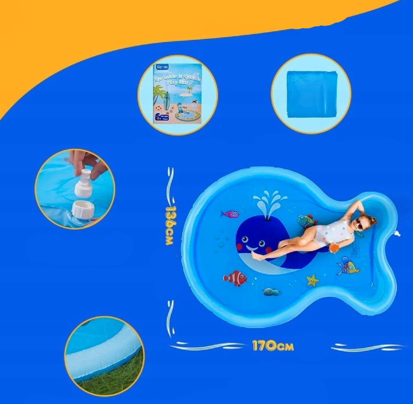 Basen ogrodowy ZRASZAJĄCY MATA WODNA 170cm Marka Glymnis