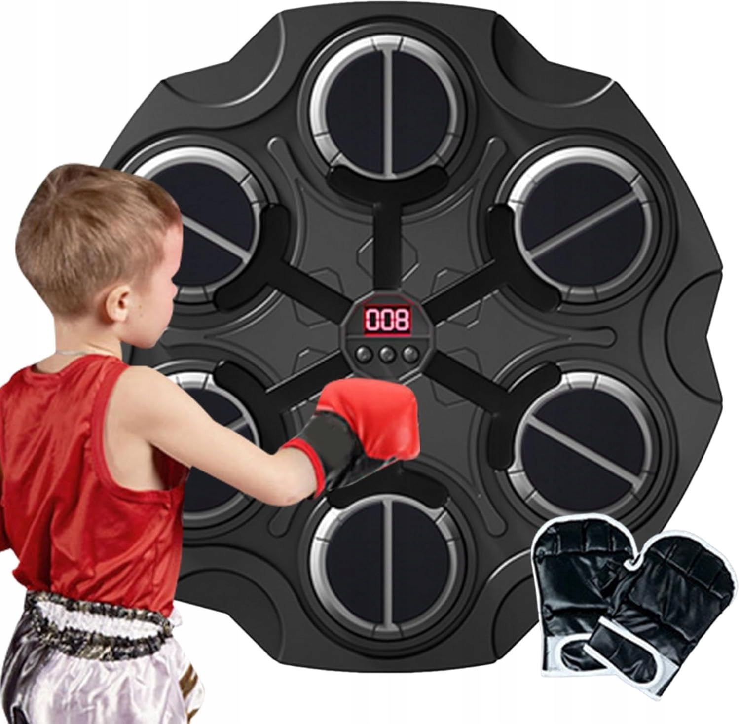 Bluetooth Hudební Boxerský Štít, 3 Režimy, Boxerské Rukavice Pro Děti