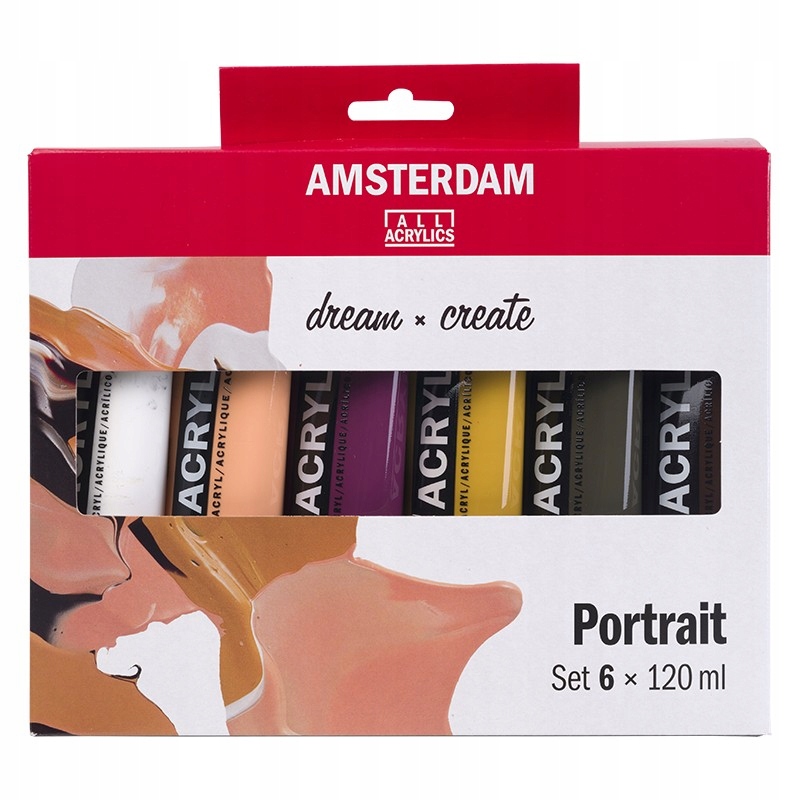 Akrylové barvy Talens Amsterdam Portrait, 6 x 120 ml