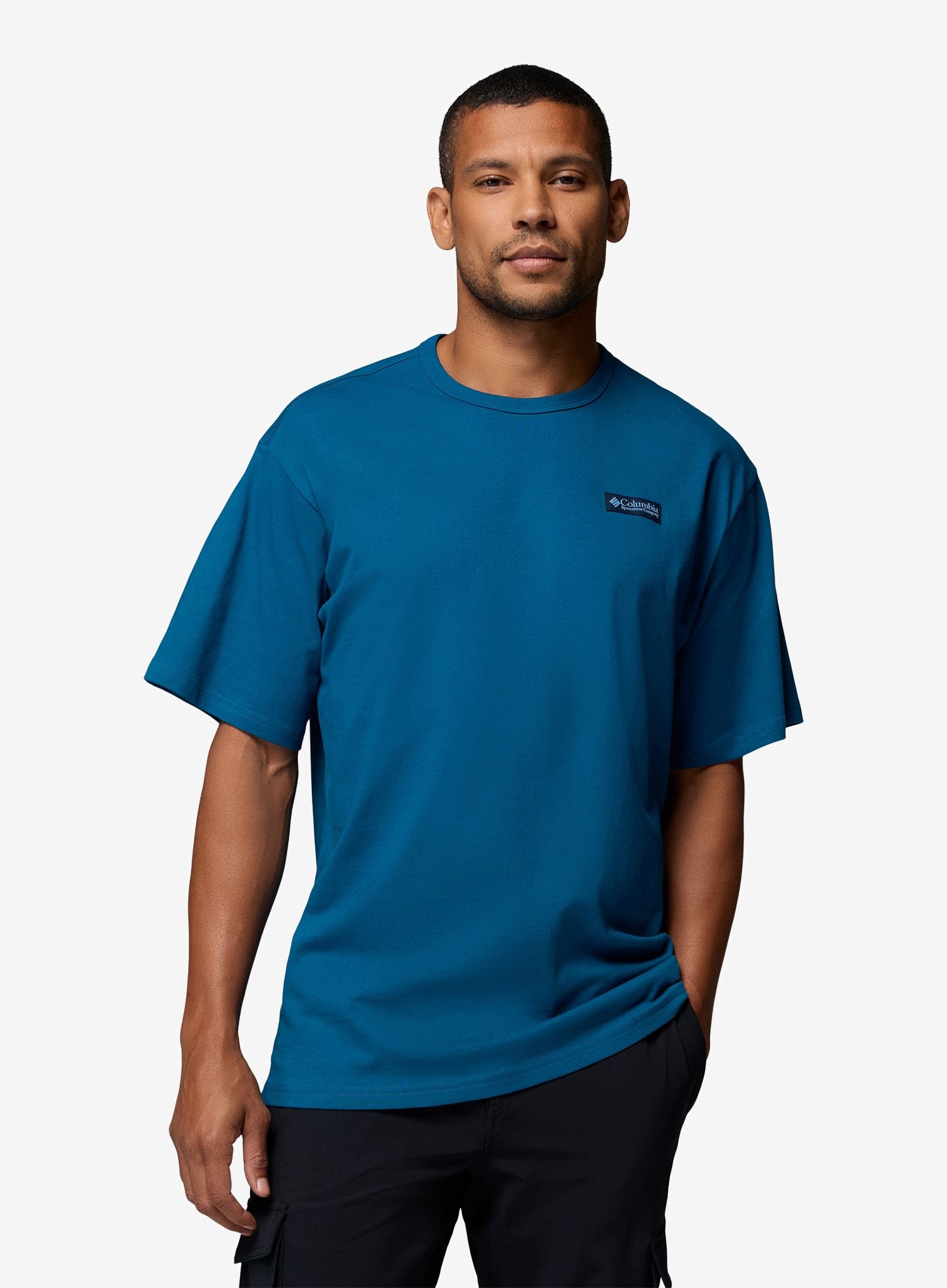 Bavlněné tričko Columbia Csc Heavyweight Back Graphic Tee ph. blue L