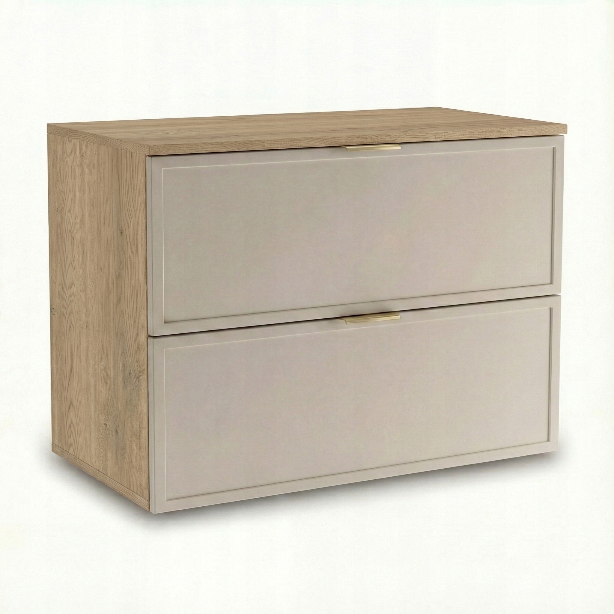 Skříňka pod umyvadlo 80 cm 2 zásuvky Kašmír/Dub Cremona Roma