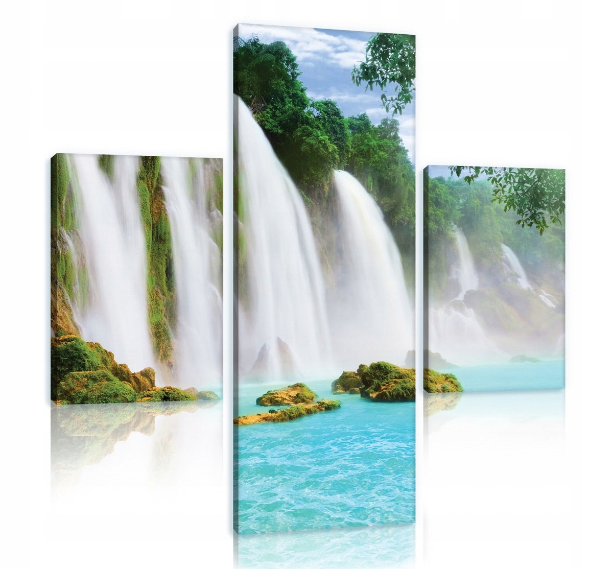 Obraz Na Plátně Canvas 80x80 Vodopád Hory