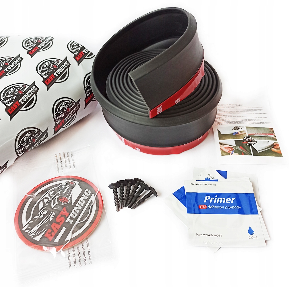 UNIWERSALNA DOKŁADKA ZDERZAKA 2,5M OSŁONA SPOILER SPOJLER GUMOWA 2,5 METRA EAN (GTIN) 5904555941021