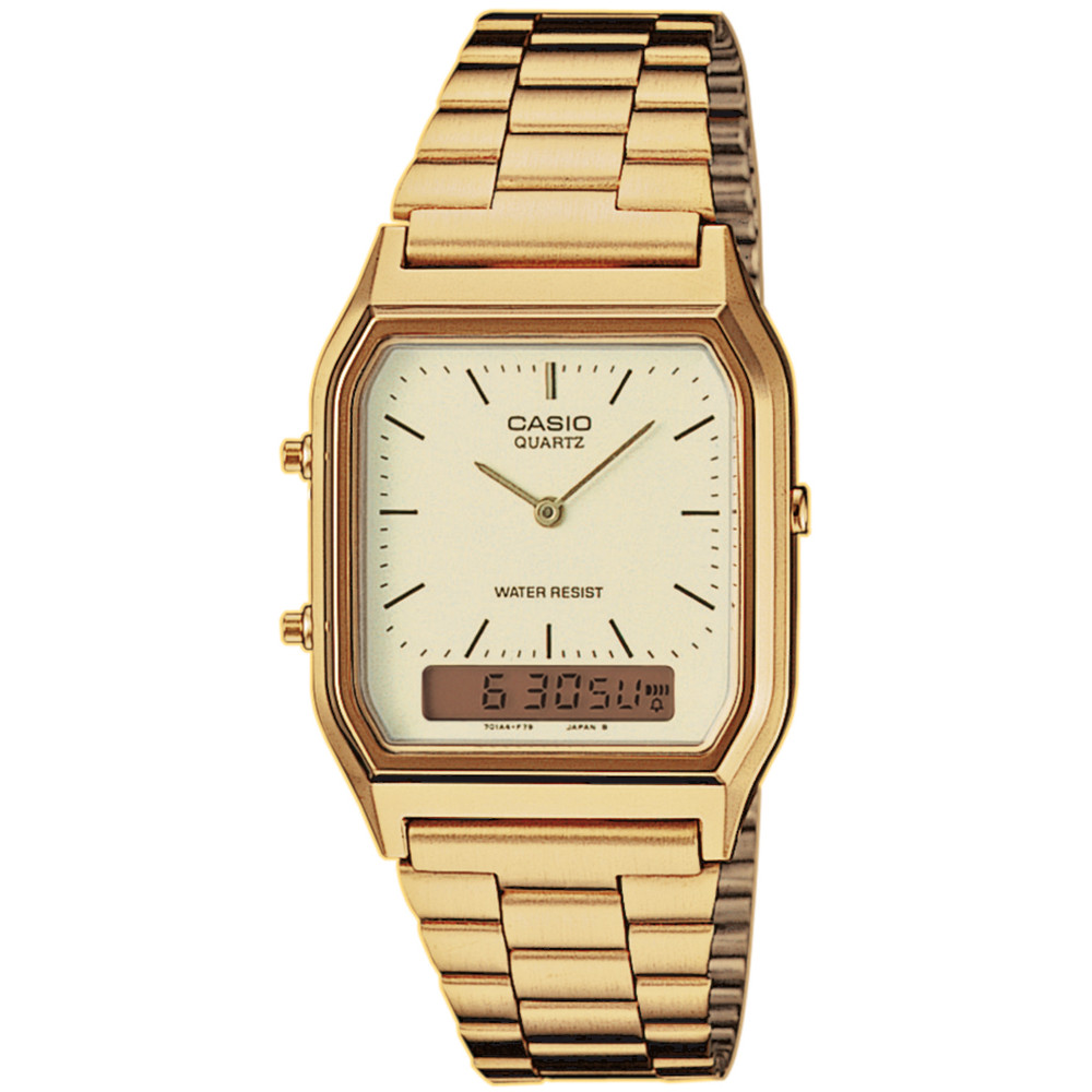 Casio Vintage AQ-230GA-9DMQYES zlatý náramek
