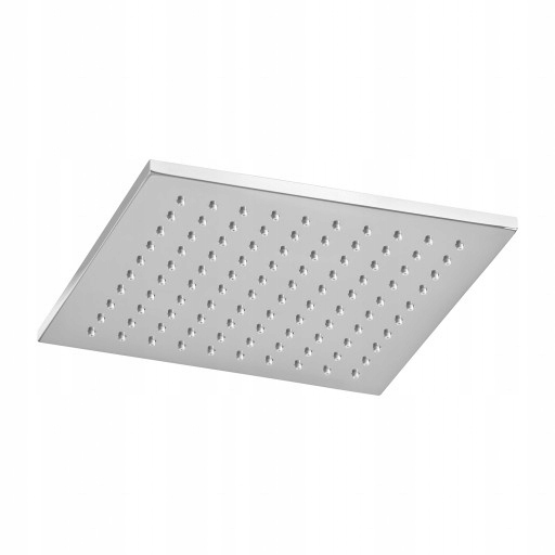 Mosadzná Dažďová Sprcha Slim Štvorcová 20 CM, Chróm