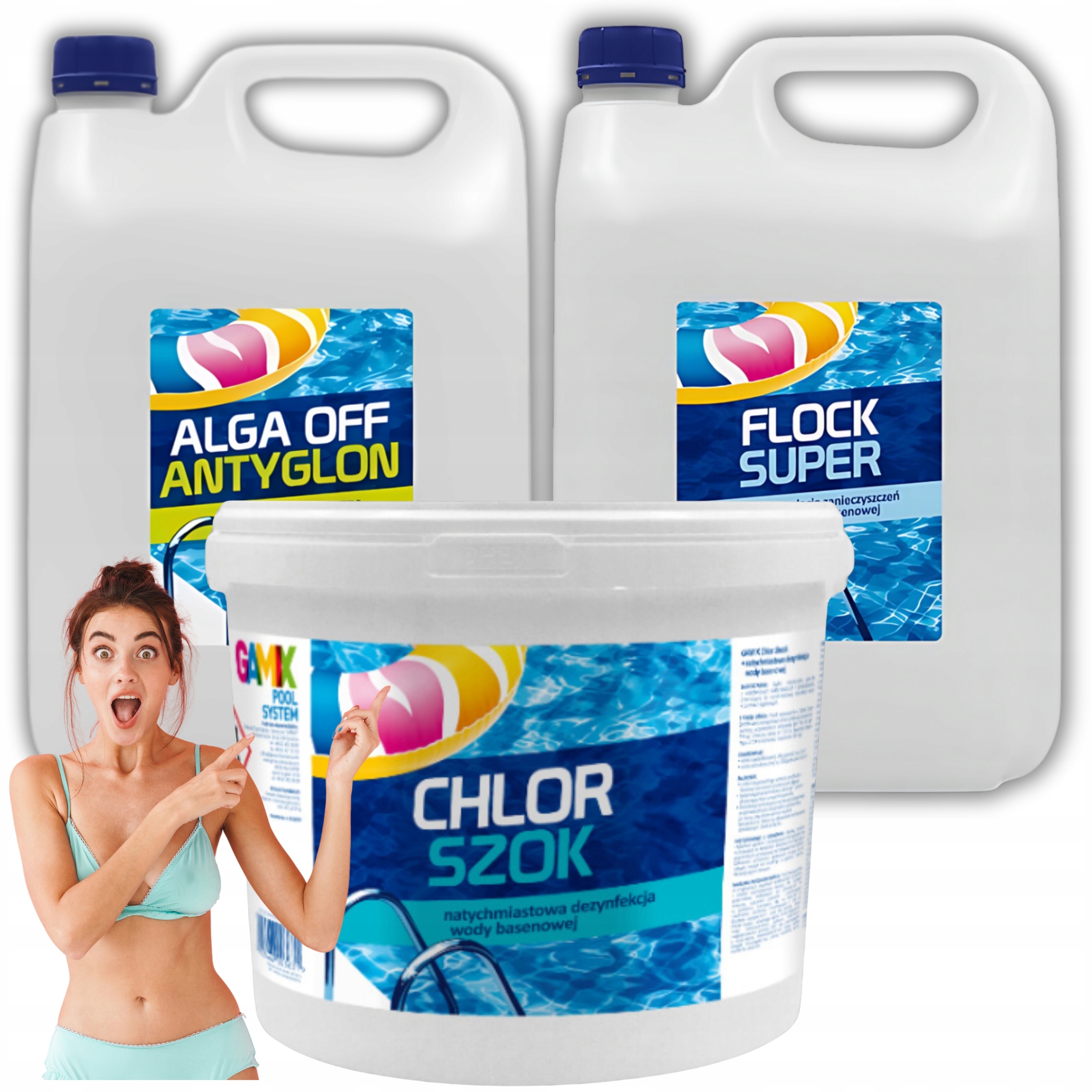 Chlor Do Basenu Koagulant Na Brudną Wodę Antyglon Alga Off Chemia Basenowa