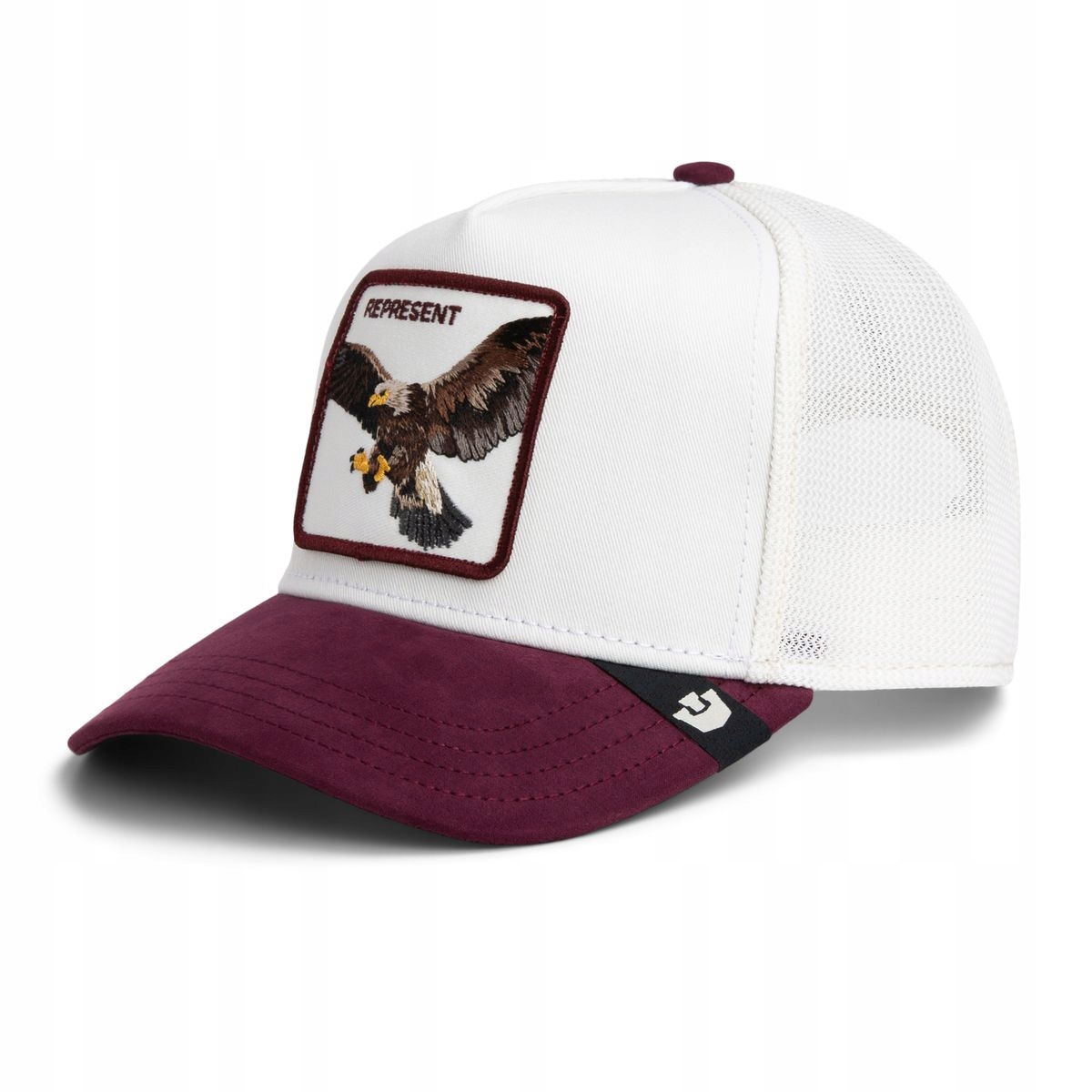 Goorin Bros kšiltovka Suede Eagle Trucker Orel bílý, univerzální velikost