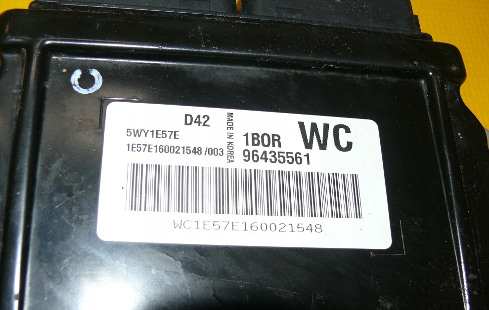 computer Centralina Motore CHEVROLET AVEO e 1 T200 1.2 96435561 45WY1E57E