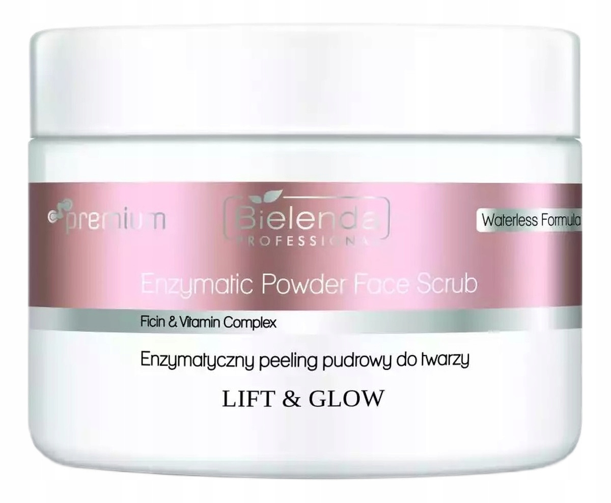Bielenda Professional Lift Glow enzymatický pudrový peeling na obličej 100 g