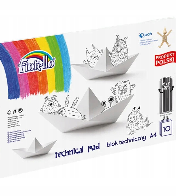 

Blok Techniczny Grand Fiorello 10 Kartek A4 Biały