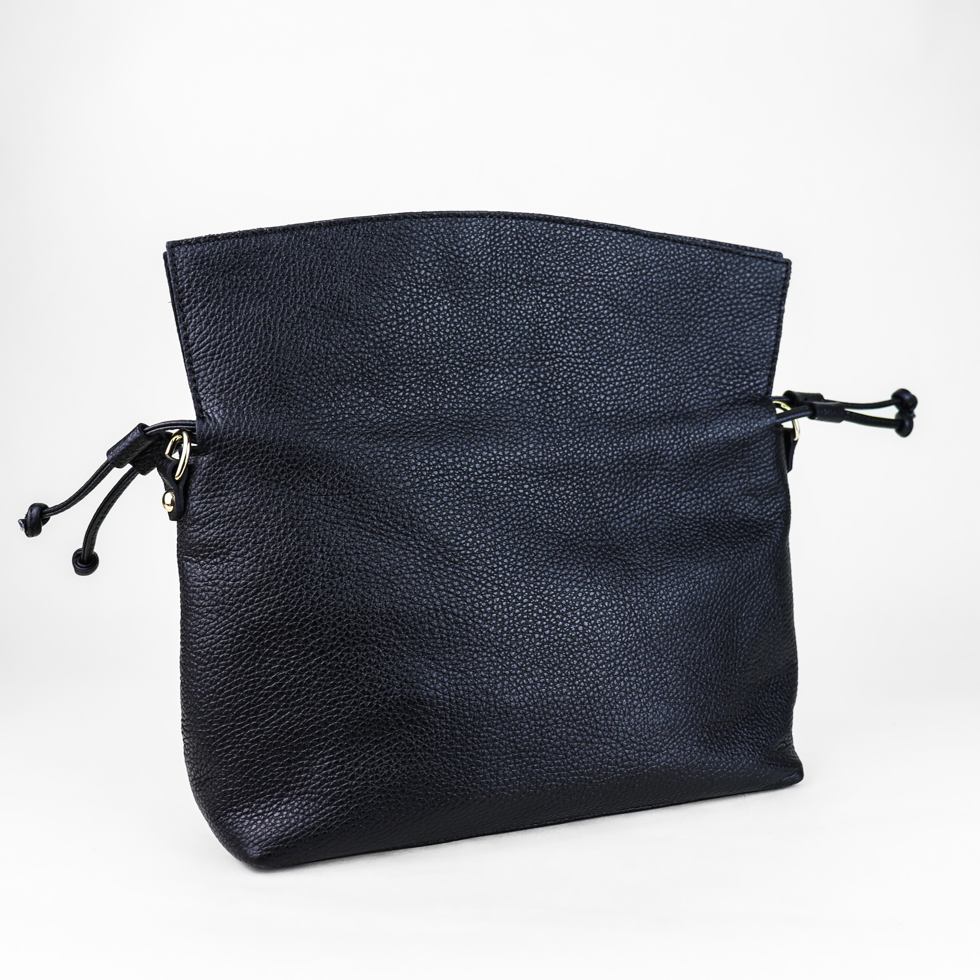 Dámská kabelka z přírodní kůže Brae-M Černá