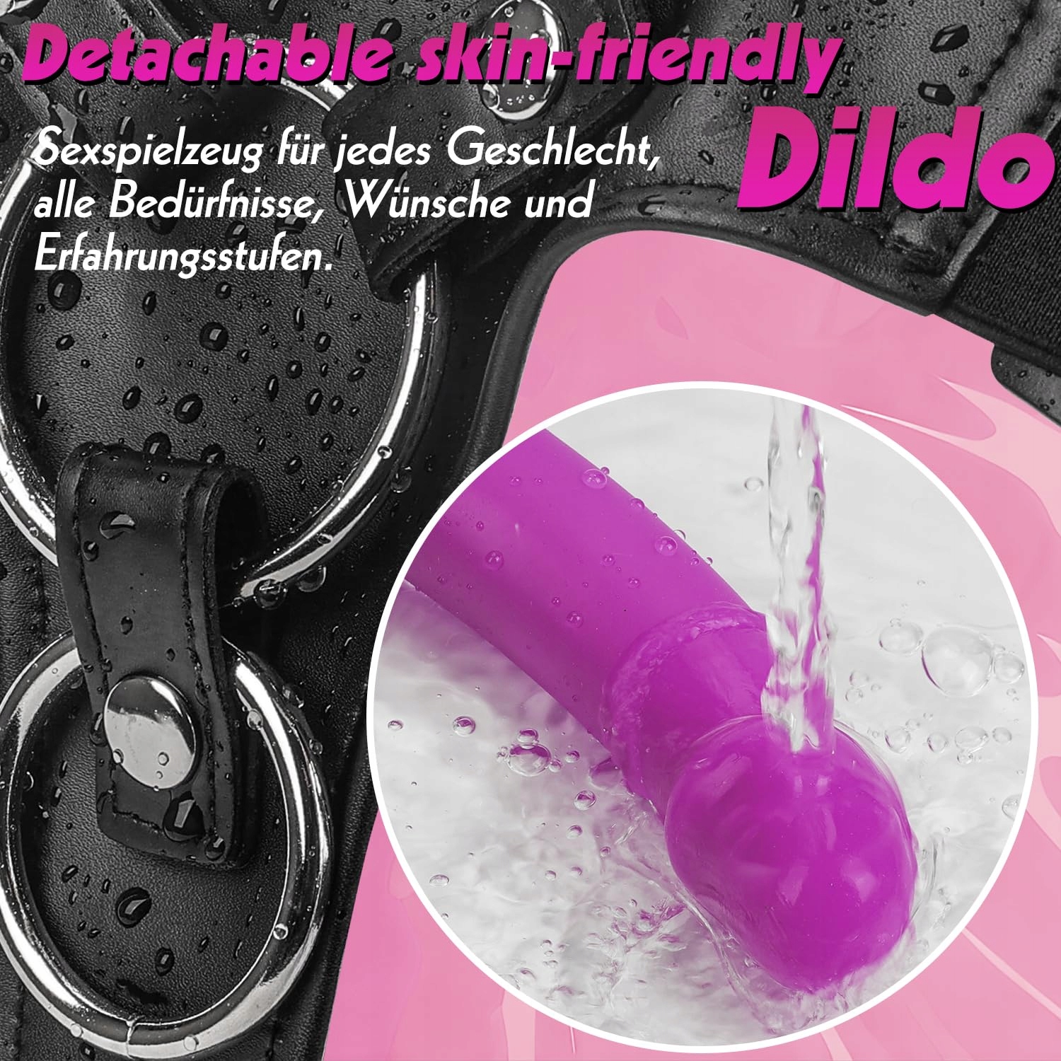 MEETEEL Realistyczny Dildo 16cm z Przyssawką i Regulowaną Uprzężą — miniatura 4