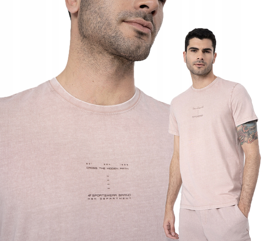 

4F T-shirt Męski Koszulka Sportowa Bawełniana