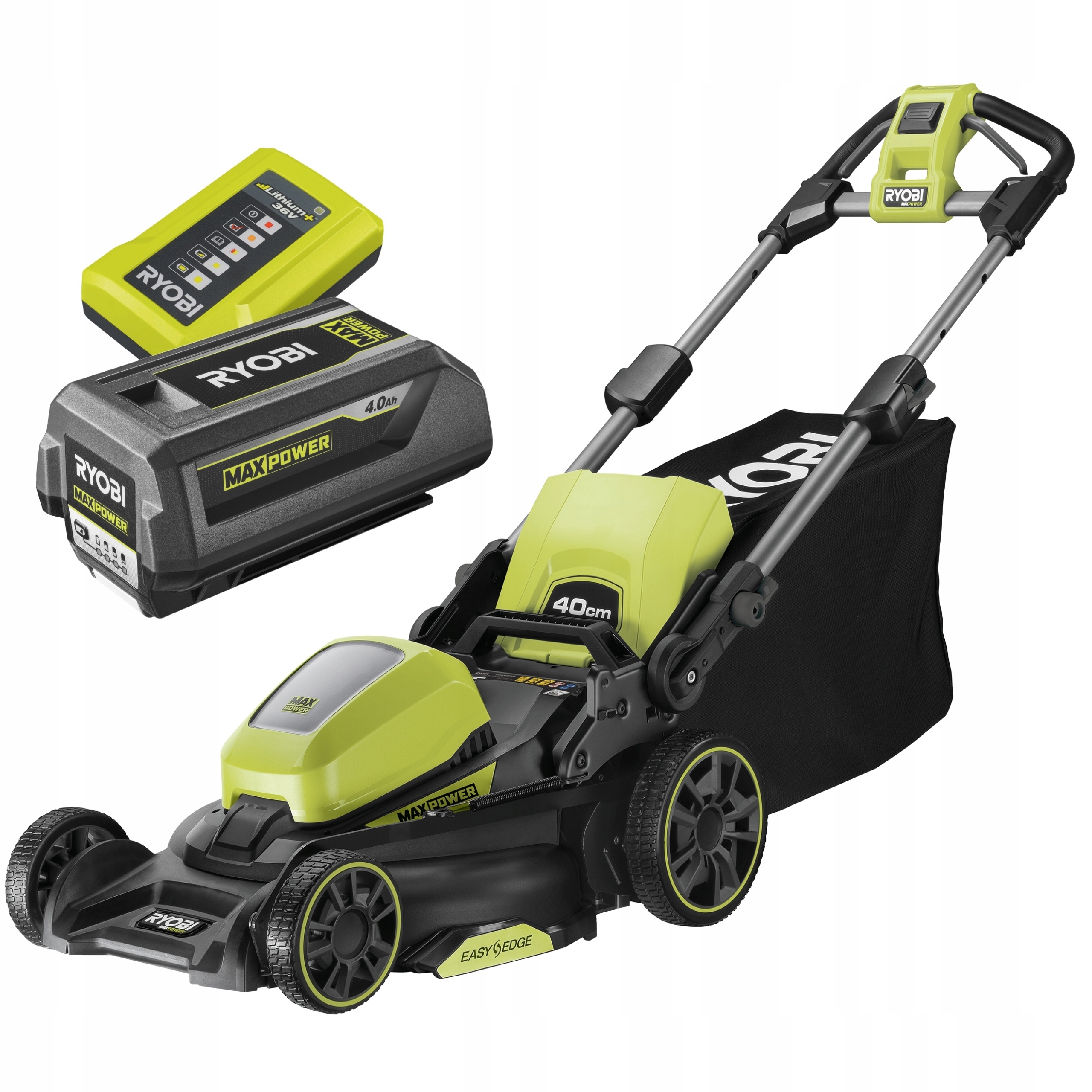 Ryobi Akumulátorová Sekačka Na Trávy 36V Max Power 40CM RY36LM40A +4Ah