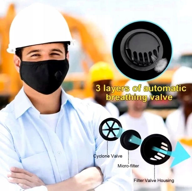 MASKA WIELORAZOWA MASECZKA GREY + 5 FILTR HEPA Liczba sztuk 1 szt.