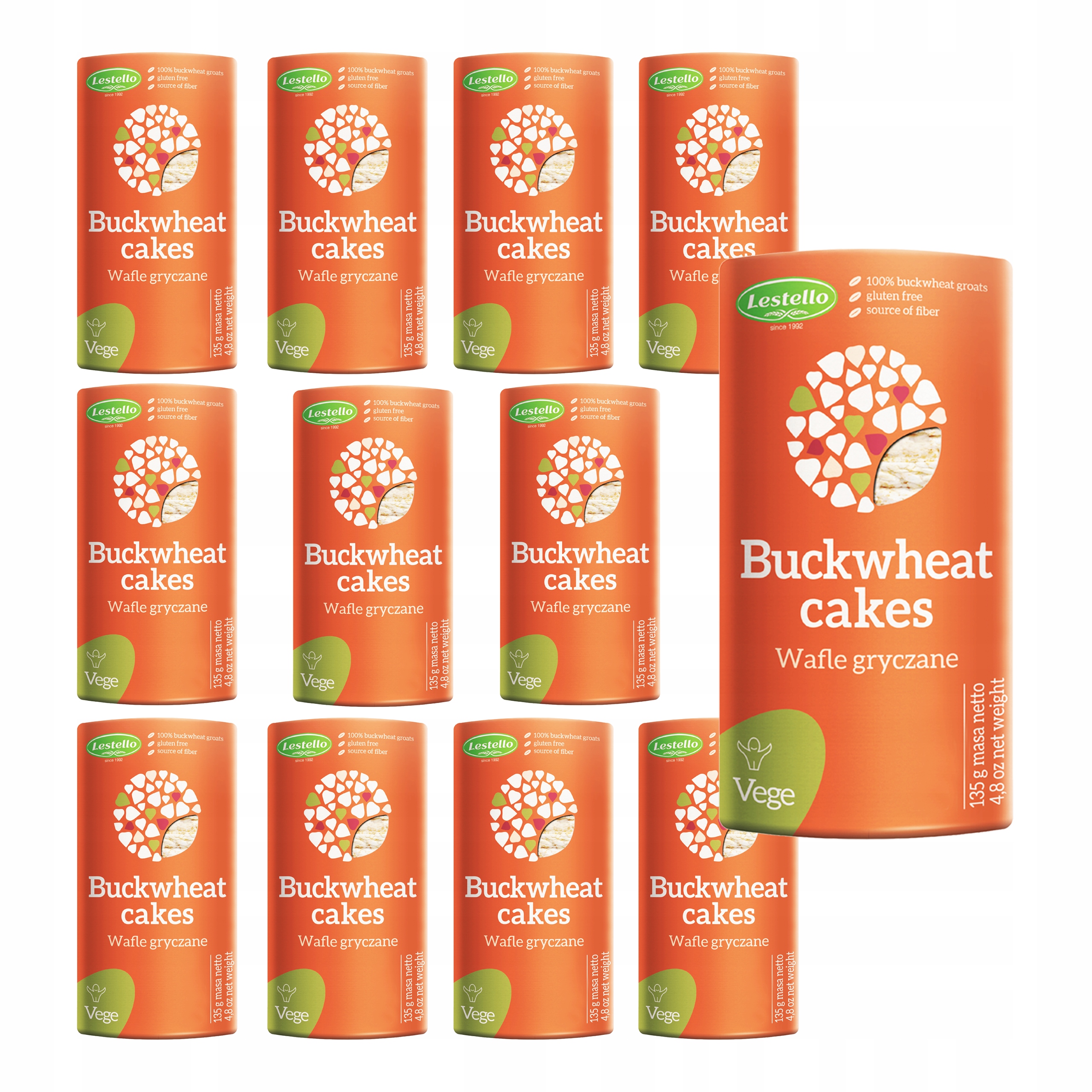Levně Pohankové Vafle Lestello Set 12x135g Zdravá A Přírodní Svačinka
