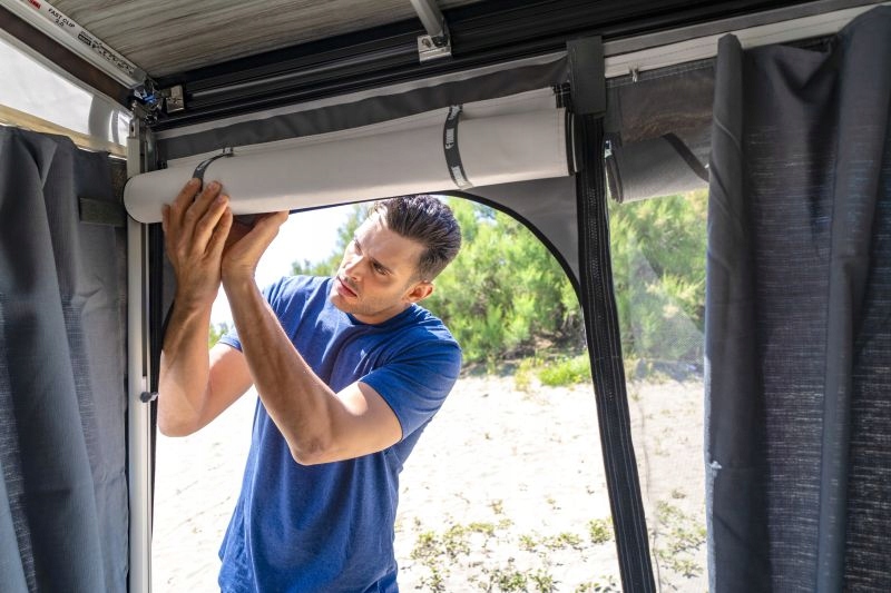 Zabudowa do markiz Privac Room F45S 350cm L Fiamma Numer katalogowy części FI08366B01-08364B01-