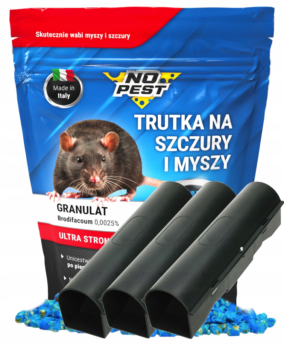 

Trutka Na Szczury Granulat 1KG Karmnik Na Trutkę