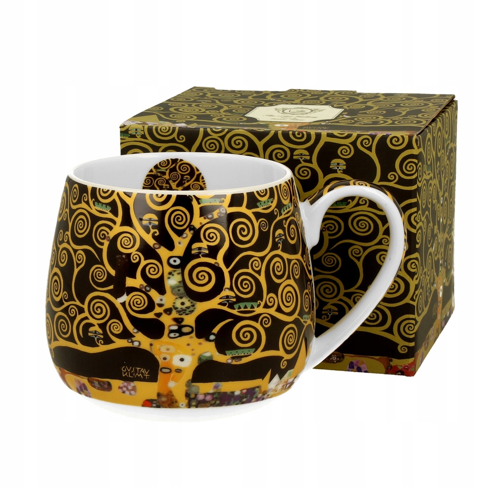 

Kubek Porcelanowy Baryłka 430ML Drzewo Życia Klimt